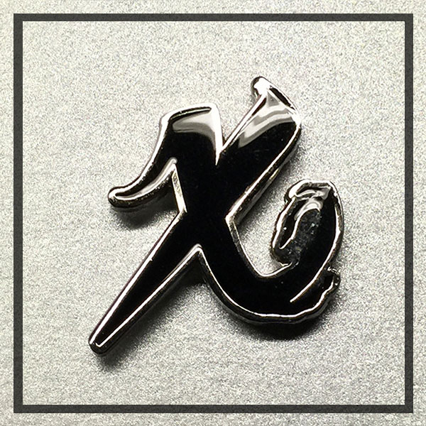 X Logo Soft Enamel Pin